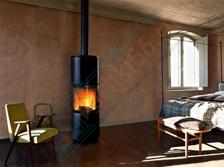 Печь-камин Stub Overnight Black, чёрный цвет (MCZ)