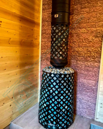 Дровяная банная печь Grill'D Violet World Steel Short Window Max