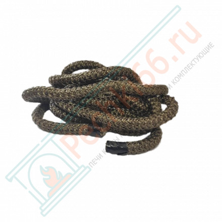 Термостойкий базальтовый шнур, круглый 2м. d=10 мм. до +700 C° (Россия)