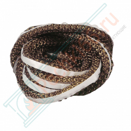 Шнур термостойкий базальтовый самоклеящийся 4мм. (2м/п) до +700 C° (Россия)