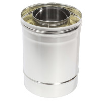 Сэндвич труба Термо ТТ-Р 250 с хомутом  (316-0.8/304-0.5) d-250/350 (ТиС Промо)