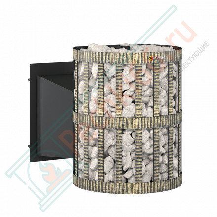 Печь для бани Скиф 16 (Панорама) Ковка 2022 (Везувий)