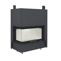 Каминная топка CFL 1000W левая, белый шамот (Stav)