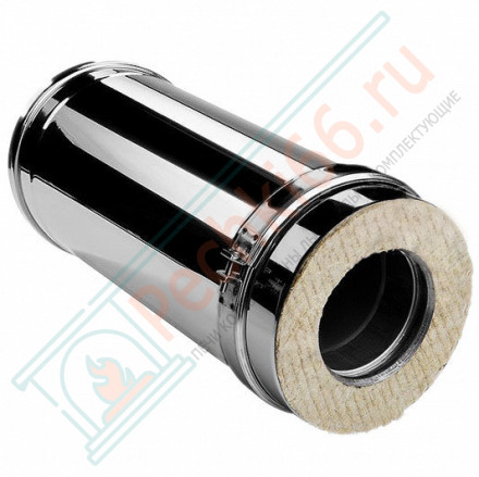 Сэндвич труба V50R с изол L=500 (AISI-321/0,8-ОЦИНК-RAL/0,5) d-300/400 (Вулкан-Cerablanket)