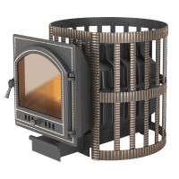 Чугунная печь для бани Легенда Ретро 24 Ковка 205 (Везувий)