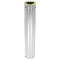 Сэндвич труба Термо ТТ-Р 1000 с хомутом  (316-0.8/304-0.5) d-150/250 (ТиС Промо)