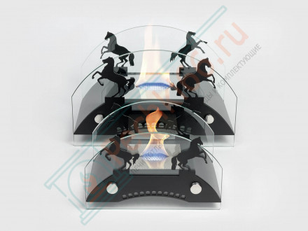 Биокамин Графский мост М, черный (LuxFire)