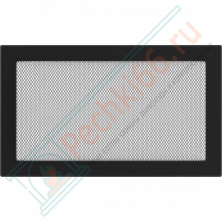 Решётка вентиляционная каминная черная 220х450 22/45C (Kratki)