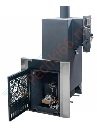 Газовая банная печь из нержавеющей стали № 06-ГТ 80 (Тройка) до 80 м3