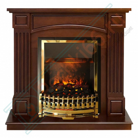 Каминокомплект Boston - Темный дуб (Высота 925см) с электроочагом Atherton (Dimplex)