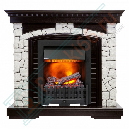 Электрический Каминокомплект Glasgow - Венге / Белый с очагом Danville Black FB2