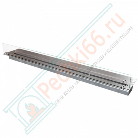 Горелка для биокамина прямоугольная со стеклом 1200 (ZeFire)