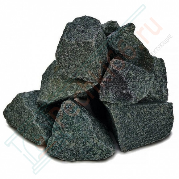Камень для бани Пироксенит "Черный принц" колотый средний, м/р Хакасия (коробка), 10 кг в Уфе