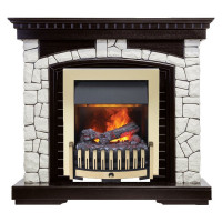 Электрический Каминокомплект Glasgow - Венге / Белый с очагом Danville Brass FB2
