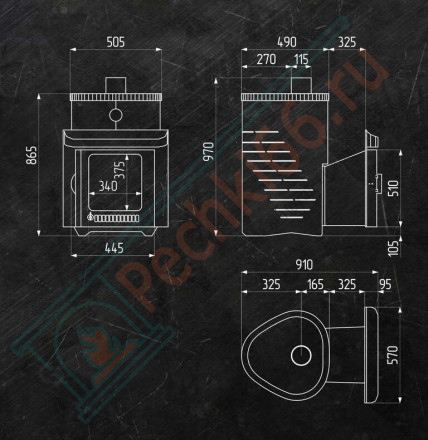 Печь для бани Малютка ПФ (Стандарт) (Ферингер)